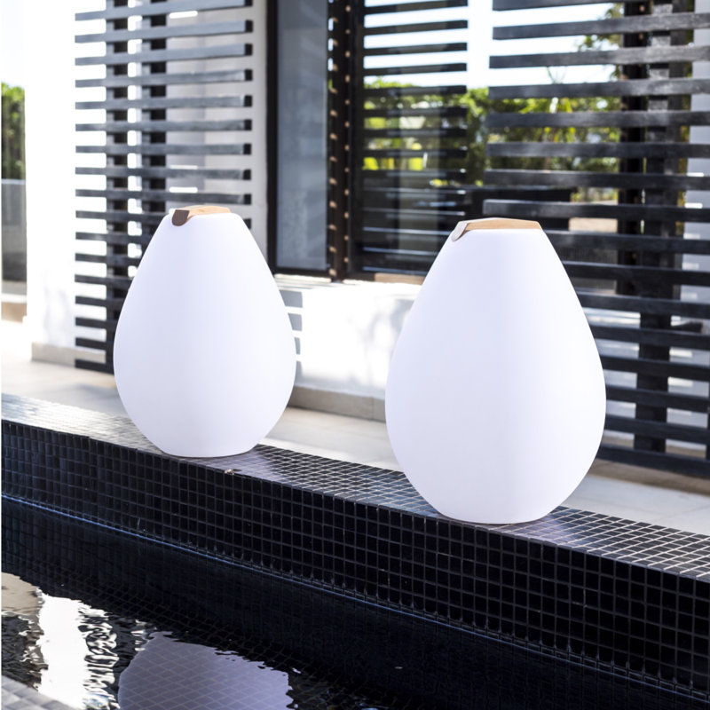 Vessel LED Outdoor Table Lamp, 10.6" H x 8.2" W x 8.2" D