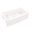 33 po Station de travail en céramique blanche - et durable, résistance aux ébréchures, égratignures, espace avec rebords, teinture, cuve profonde pour la cuisine, avec grille à vaisselle, crépine, planche à découper, drain 33 po