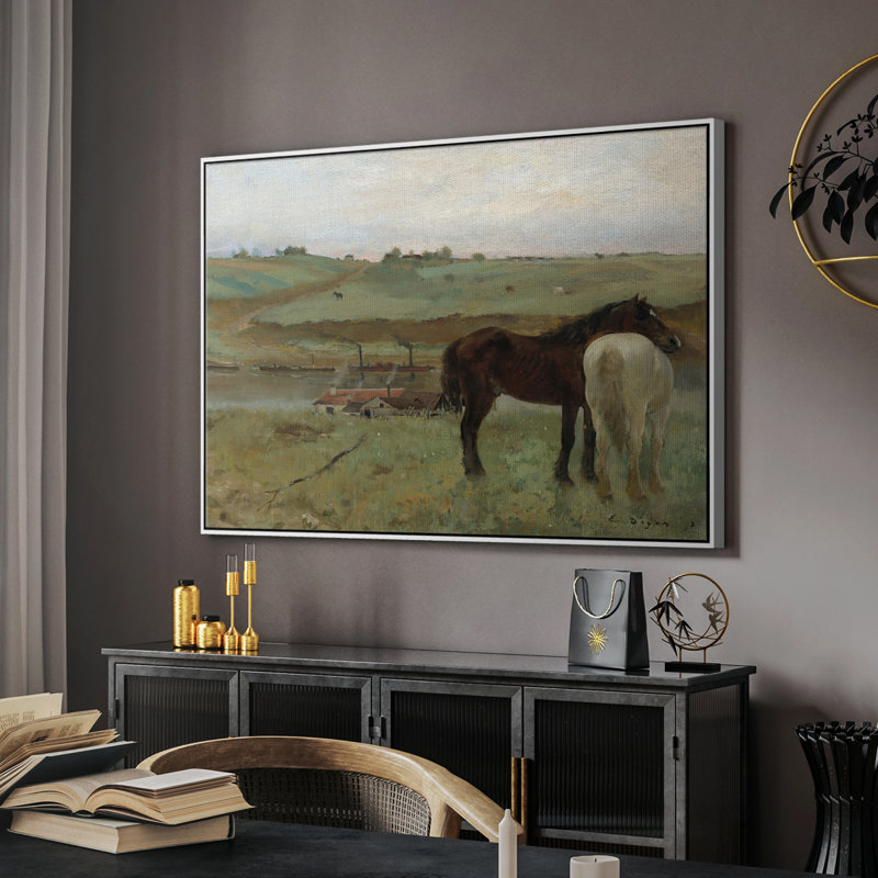 Animal rétro -IV, Toile encadrée flottée blanche, H 17 po x l 25 po x P 2 po