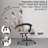 Ergonomic Gaming Chair With Massage, Footrest, Lumbar Support, And High Back PVC Leather - Grey-486074894-486074892