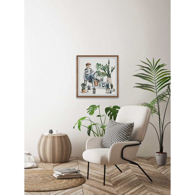 Hipster Fashion - Single Picture Frame Painting, 51 cm H x 51 cm W x 3.81 cm D