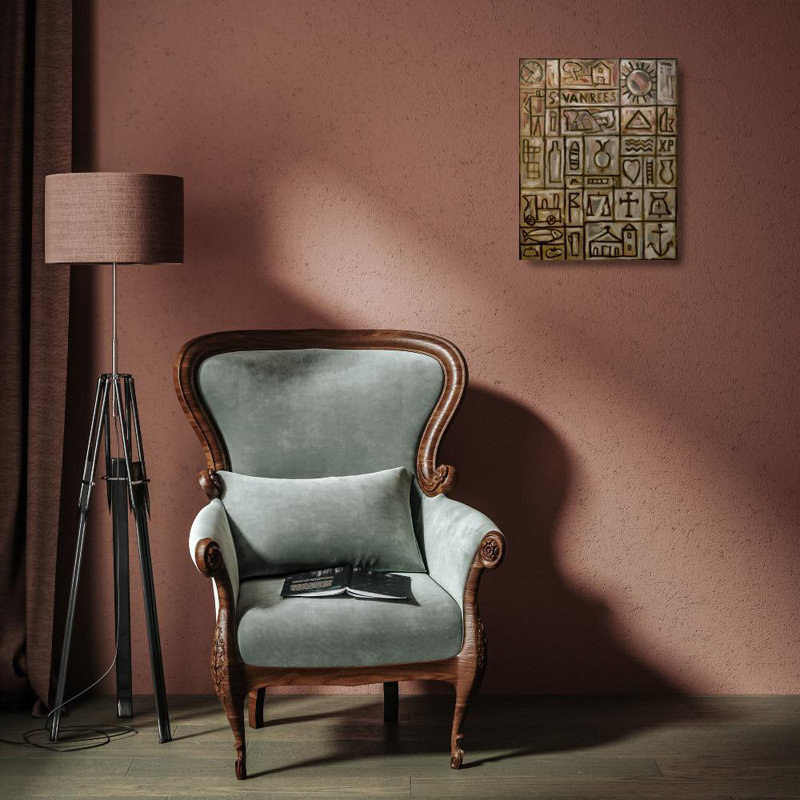 "Constructifs peinture" par Joaquin Torres-Garcia - Toile tendue avec châssis, H 18 po x l 14 po