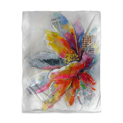 Abstract Flower Red Duvet Cover | Bedroom Home Decor