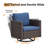 Kreda 7-Piece 8-Person Powder Coated Steel Outdoor Seating Group-958037151-958037150
