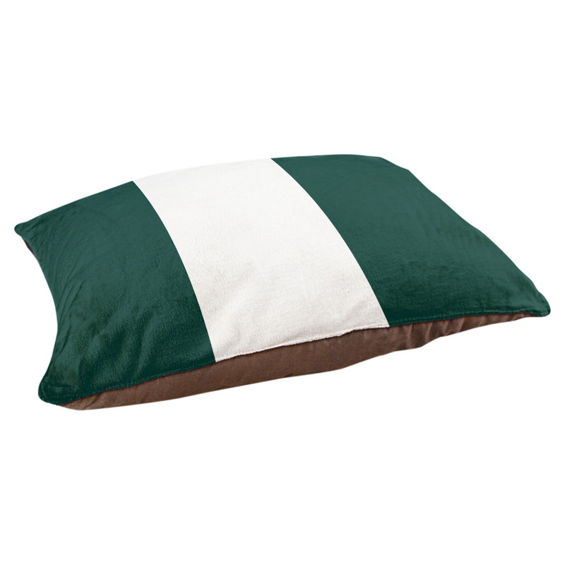Coussin Los Angeles Anaheim, Très grand (H 17 po x l 50 po x P 40 po), Vert irlandais / blanc / vert irlandais