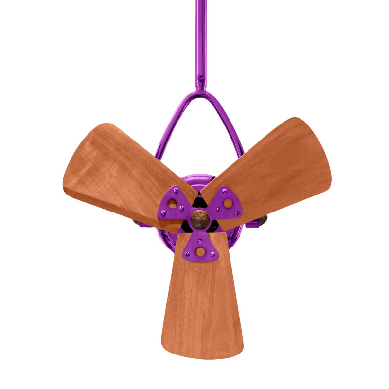 16" Jarold Directional 3 Blade Ceiling Fan, Ametista