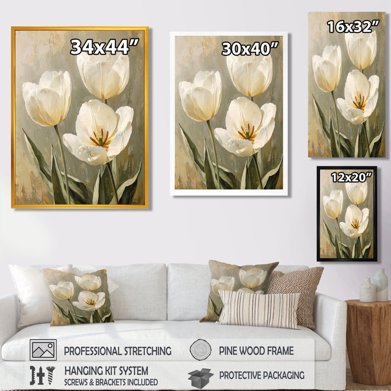 Gottsche - Décoration murale florale, Noir, H 20 po x l 12 po, Reproduction encadrée d'une seule photo