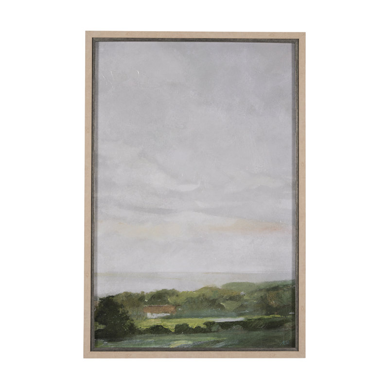 «Morning Shadows a Hand», reproduction d'art encadrée texturée, Douces ombres I, H 46,5 po x l 31,5 po