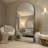 Arched Metal Oversized Full Length Mirror Wall Mirror Hanging Or Leaning With Stand-575690725-575690726