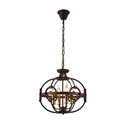 Hennigan 4 - Light Dimmable Globe Chandelier