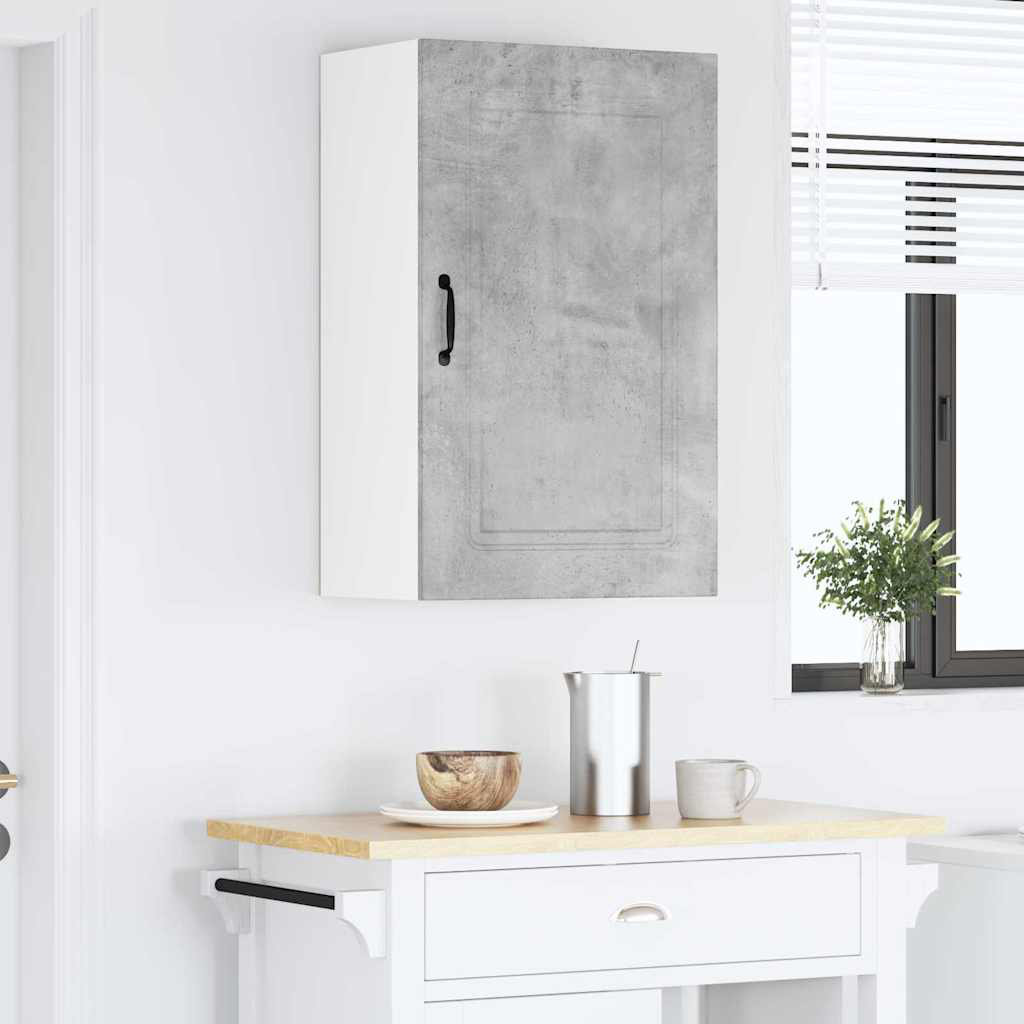 Vidaxl Kitchen Wall Cabinet With Shelf Concrete Grey 40 X 31 X 80 Cm