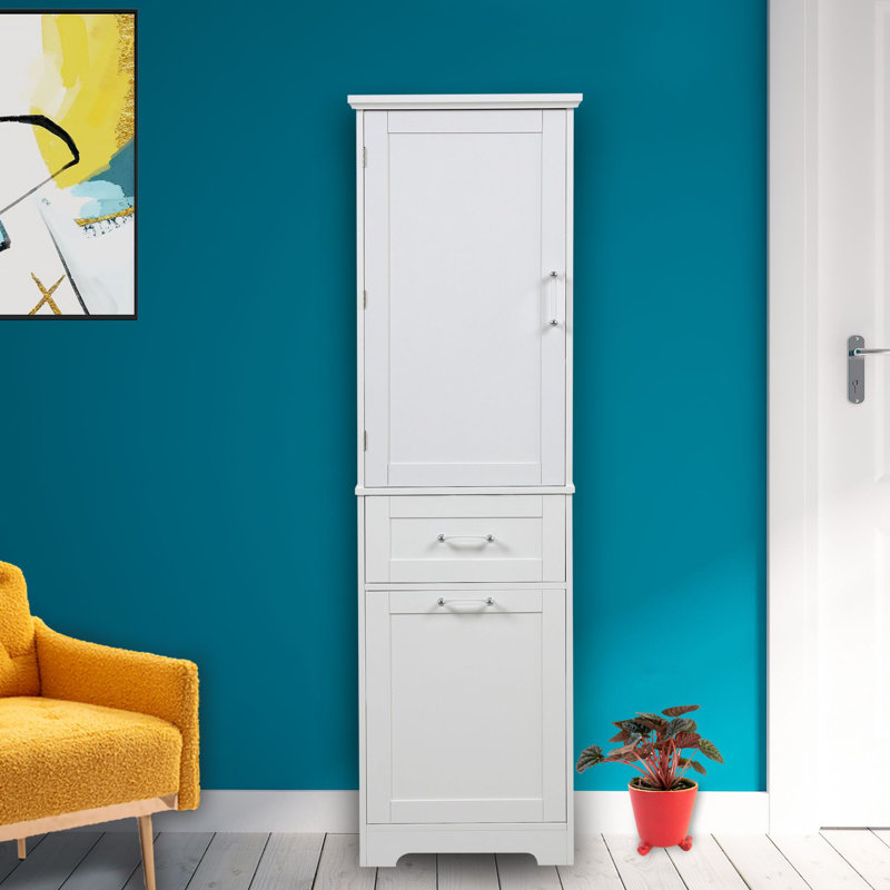 Spriha Linen Cabinet, White