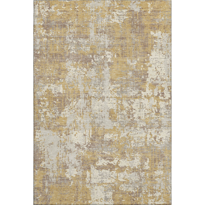 Premium Machine Washable Mayfield AMF1008 Abstract Rug, Rectangle 10' x 14'