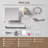 12 Inch Shower System, Wall Mounted High Pressure Rain Shower Head with Handheld Sprayer, Bathroom Luxury Shower Head Shower Faucet Set Rough in Valve Body and Trim-113009565