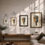 Giraffe Geometry Modern - Framed Print-1582925803-1582925798