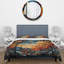 Ensemble de housse de couette orange Mid Century Natures Harmony I - Abstract Midcentury-107146759