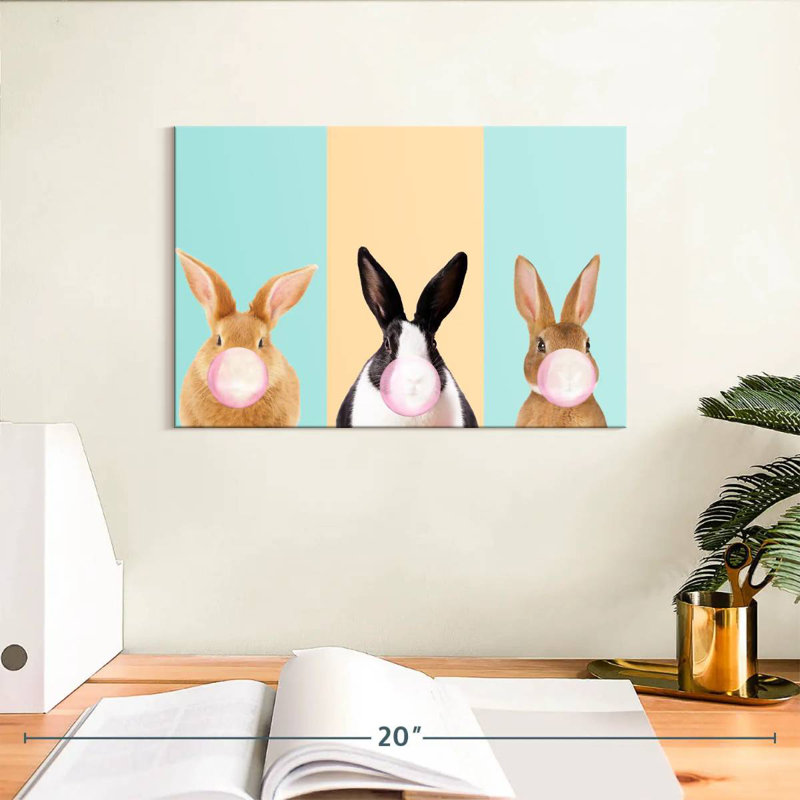 Brampt Funny Bunnies, 8" H x 12" W