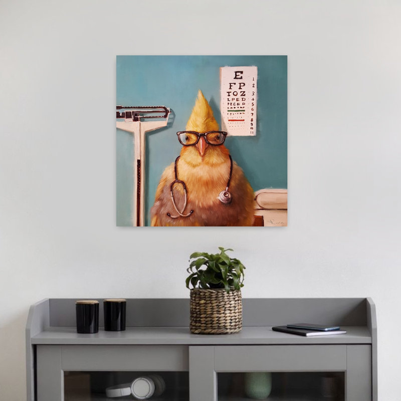 Art urbain contemporain plumeologiste, H 18 po x l 18 po