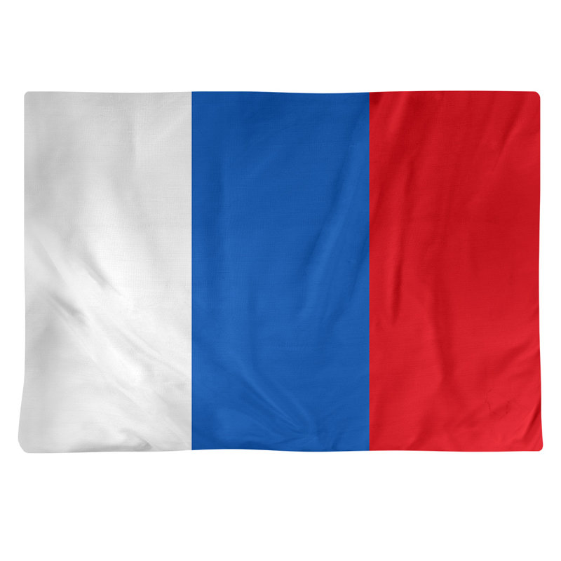 Récapitulatif de 18 po Kansas, Blanc / Bleu moyen, Polyester sergé