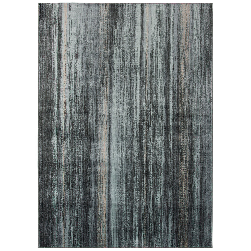 Tapis performance à rayures rétro Pierrette, Rectangle 8 pi x 11 pi 2 po