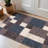Akieba Geometric Tufted Gray/Black/Ivory Non-Slip Rubberback Area Rug-1489564598