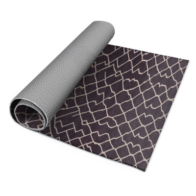 Tapis mauve intérieur et extérieur Trellis