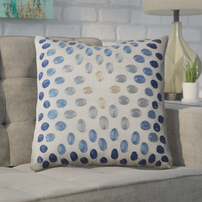  Throw Pillow with Embroidered Details