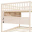 Full over Full Bunk Bed with Integrated Shelving, Color-Changing Lights and Pegboard-1087075384