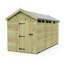 Total Sheds 7ft x 13ft Security Apex Shed - Heavy-Duty Hasp Staple Anti-Tamper - Pressure Treated Timber - UK Manufactured