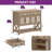 Balconera Farmhouse  47.2"  Entryway  Cabinet With 4 Doors & 2 Drawers Sideboard Buffet For Living Room Hallway-116989445