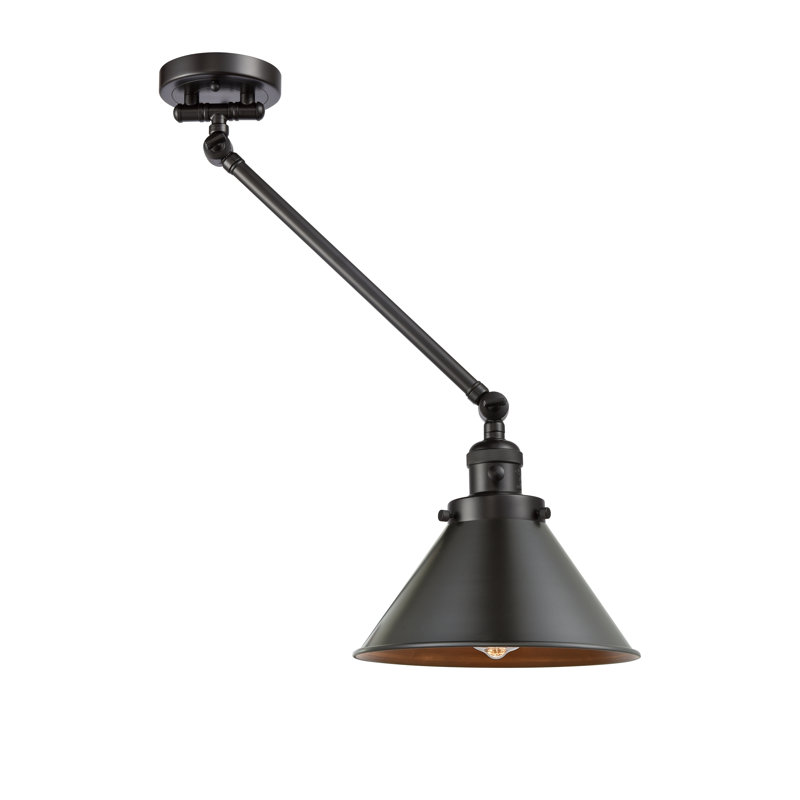 Bras pivotant à 1 lumière Paylor, Bronze huilé, Bronze huilé, Incandescent