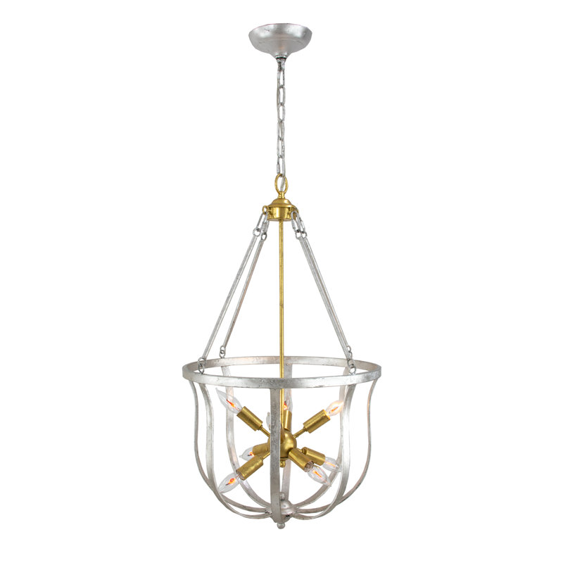 Maxim 8 - Light Chandelier, Silver