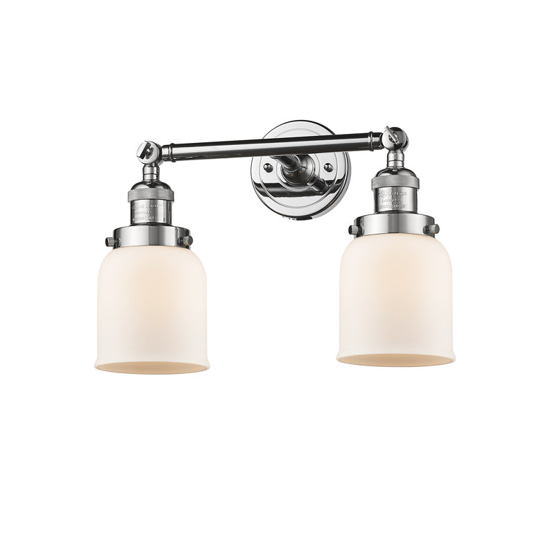 ClipperCove 2 - Light Dimmable Vanity Light, 6 Watt Vinage LED Bulb, Polished Chrome, Matte White Cased