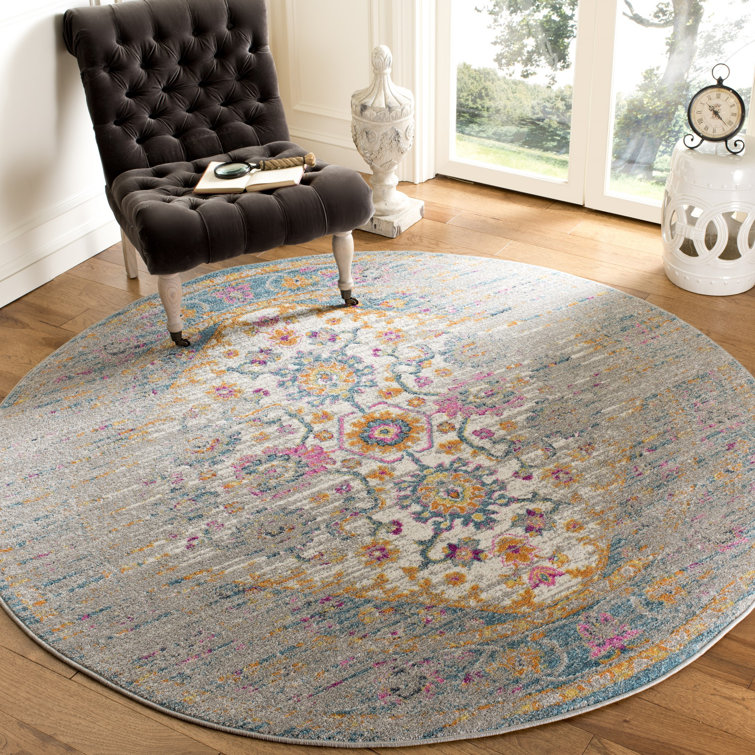 Felty Oriental Light Gray Area Rug