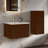 Alessandria Wall Mounted Single Bathroom Vanity with Ceramic Top with Side Cabinet -1261520811-1259095637