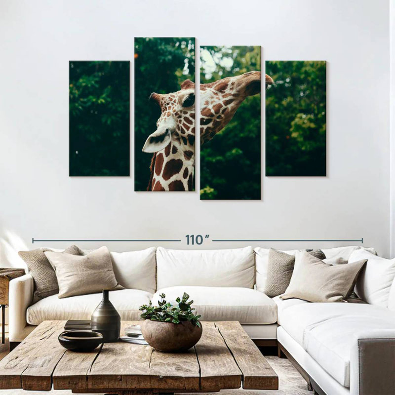 Brampt Giraffe Head Close-Up, 54'' H x 84'' W