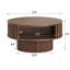 Table basse ronde 31,5 "avec rangement nervuré-129765867
