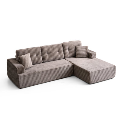 Canapé modulaire en L 4 po