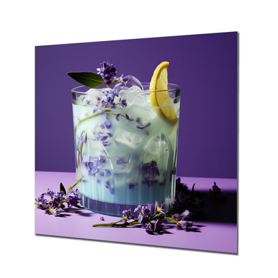 Bloomsbury Booze Lavender Lilt Cocktail - Cocktails Metal Wall Art