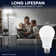 Luxrite A19 LED Light Bulb 12.5W=100W 4000K Cool White 1500LM Non-Dimmable Standard LED Light Bulbs E26 Enclosed Fixture Rated, Damp Rated, ETL 8 Pack