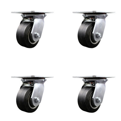 Caoutchouc sur roulettes en aluminium