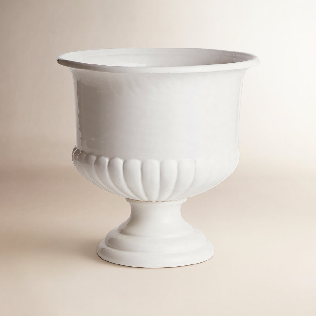 Toile Ceramic Decorative Bowl 1, 15" H x 11" W x 11" D