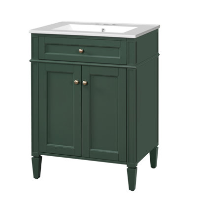 Meuble-lavabo 24 po avec lavabo en céramique