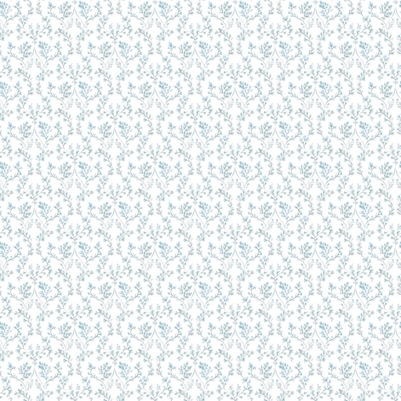Bonanza 10m x 53cm Matte Wallpaper Roll, Blue/Beige