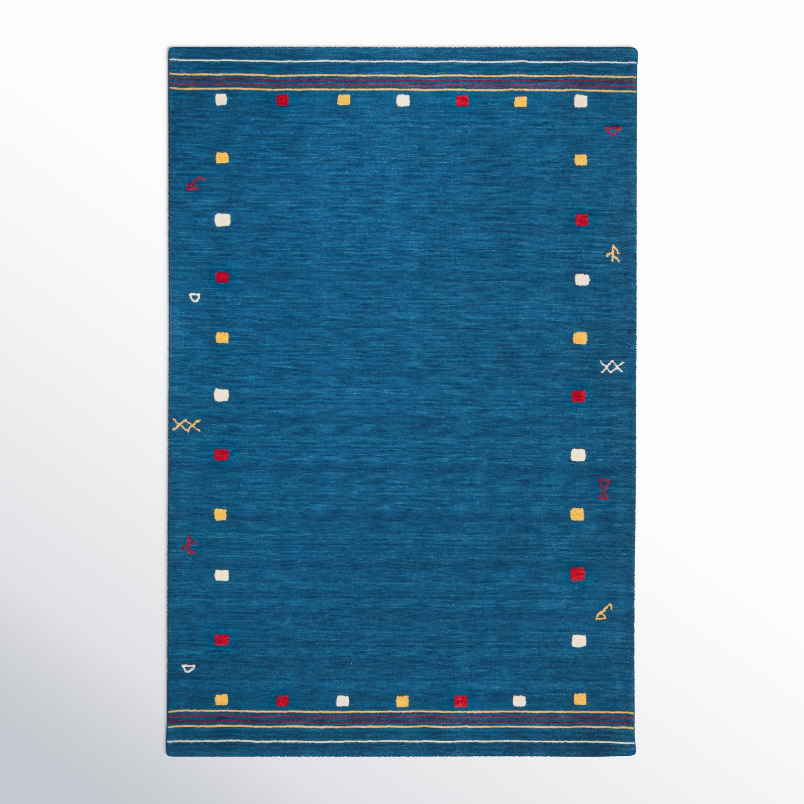 Danette Hand Loomed Wool Rug, Rectangle 6' x 9'