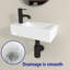 Belfry Bathroom Mahon 36.5mm L x 18mm W Natural Ceramic Rectangular Sink with Tap and Overflow-793730933