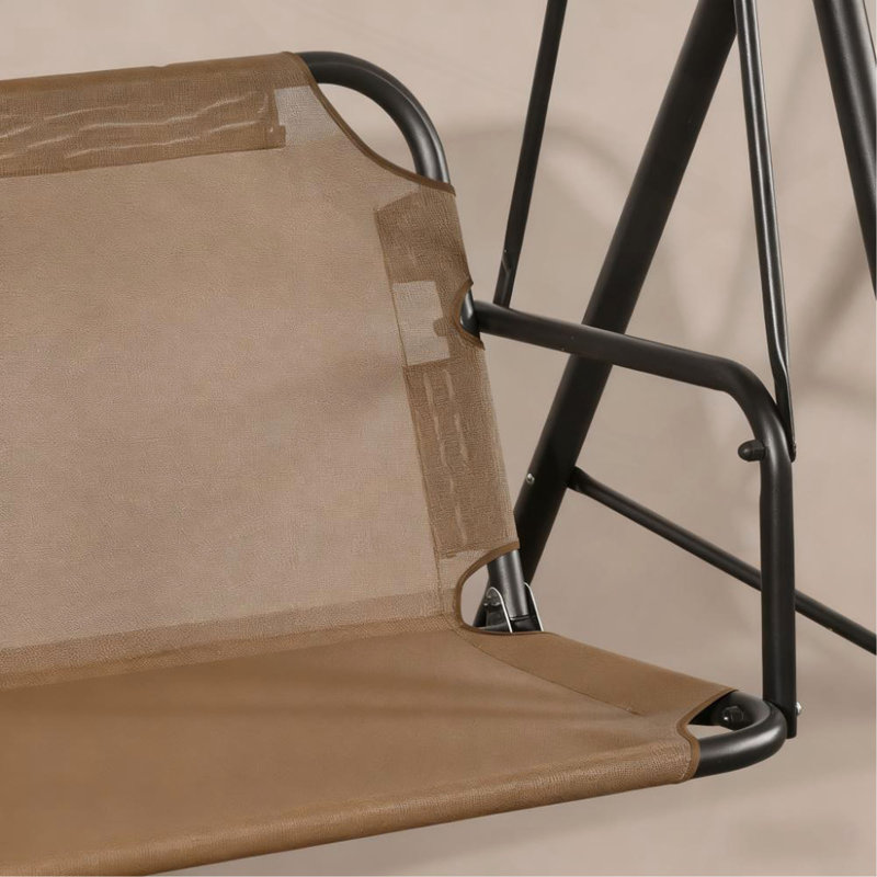 Balancelle de patio extérieur, support à structure en acier, auvent inclinable réglable pour patio, jardin