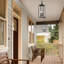 2 Lights 22.3 in Outdoor Pendant Light with Matte Black Finish,2 E26 Bulb Base