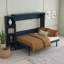 Lit escamotable peu encombrant avec tablettes latérales et tiroirs-727713490-727713493