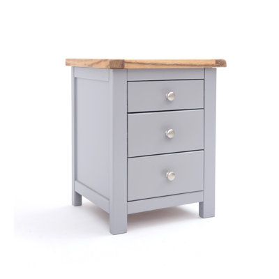 Genesee 45cm W Solid + Manufactured Wood Bedside Table